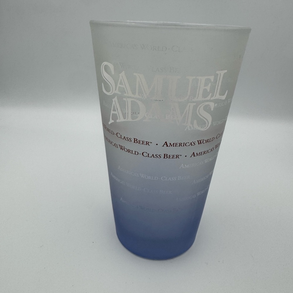 Vintage Samuel Adams Frosted Beer Glass Collectible‎ NEW